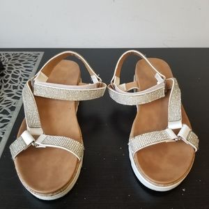 Catherine Malandrino Rhinestone Sandals SPARKLY SZ9